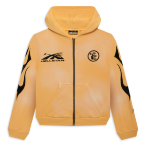 Hellstar Sports Zip-up Yellow Hoodie