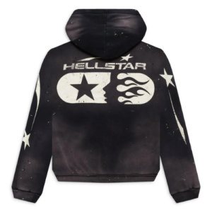 Hellstar Studios Zip Up Hoodie Black